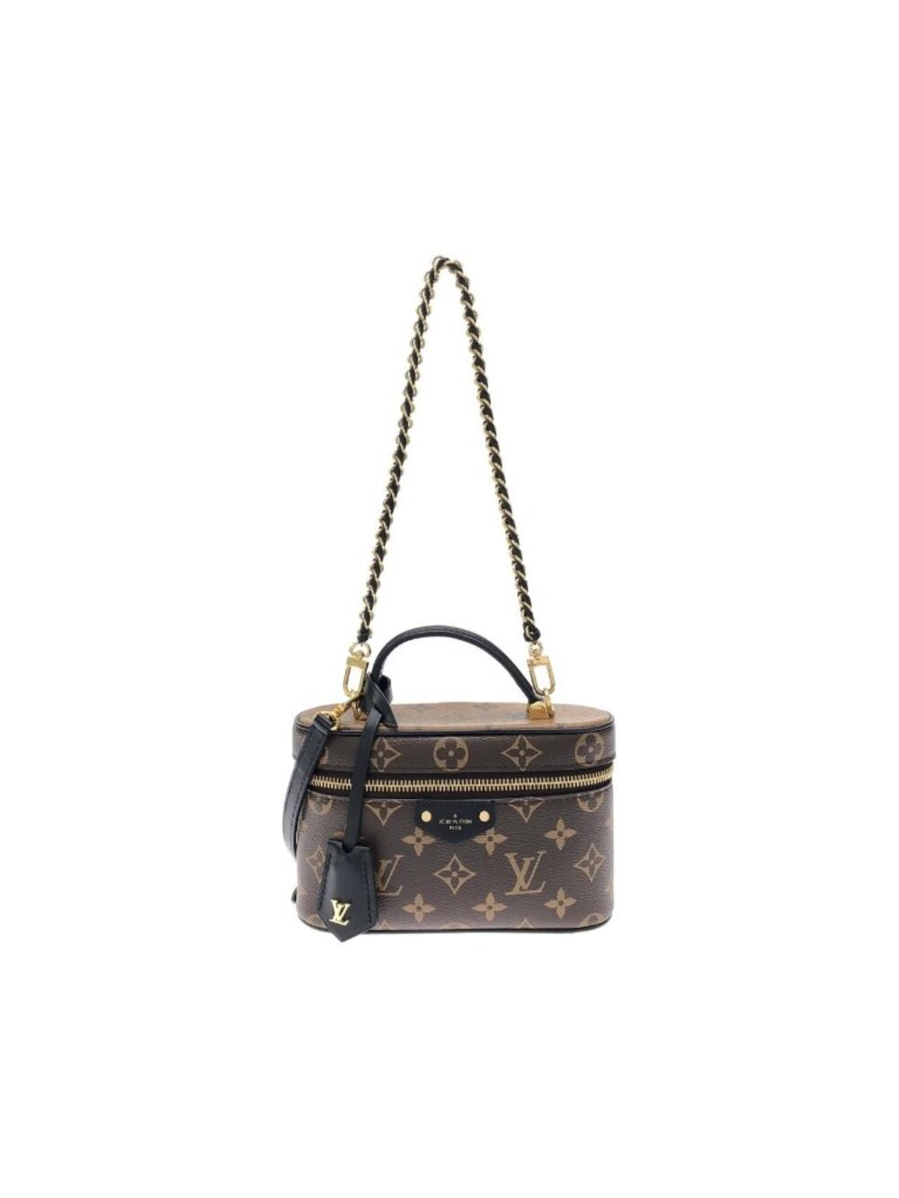 Louis Vuitton Monogram Reverse Vanity Chain Pouch Shoulder Bag